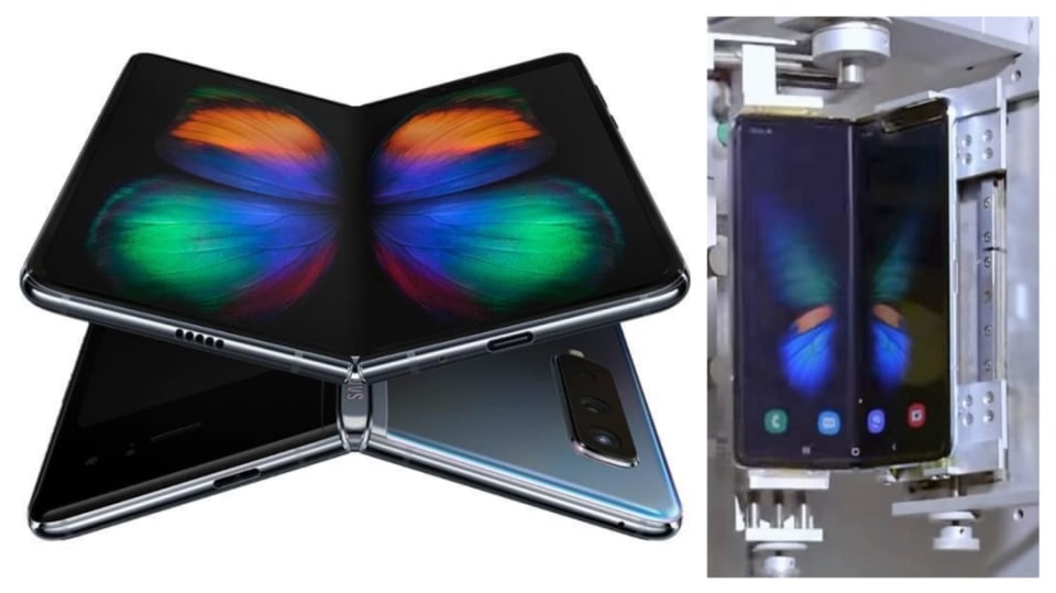 Test ohýbání telefonu Samsung Galaxy Fold